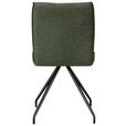 STUHL  Stoffauswahl, Typenauswahl Mikrofaser  - Schwarz/Grün, Design, Textil/Metall (49/91/60cm) - Moderano