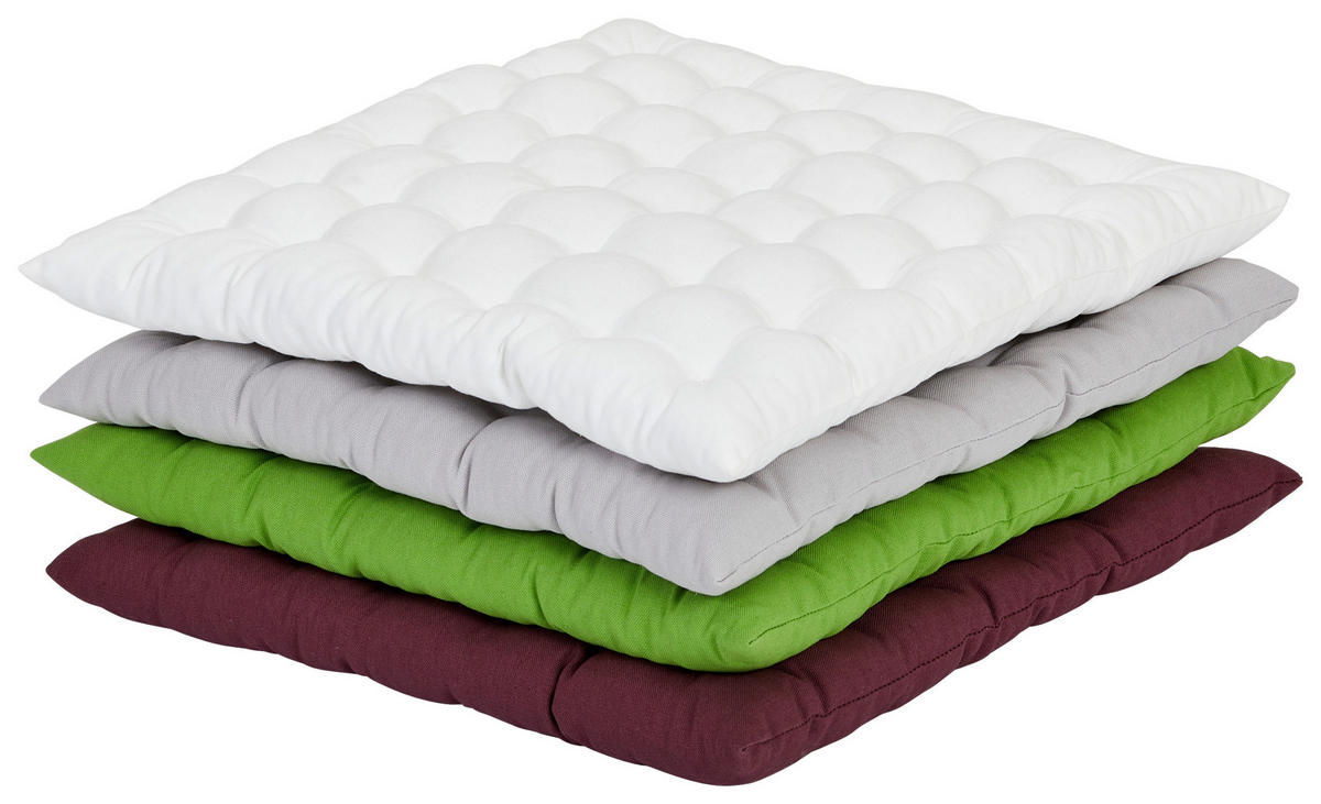 SITZKISSEN 38/38/4 cm  - Creme, Basics, Textil (38/38/4cm) - Bio:Vio