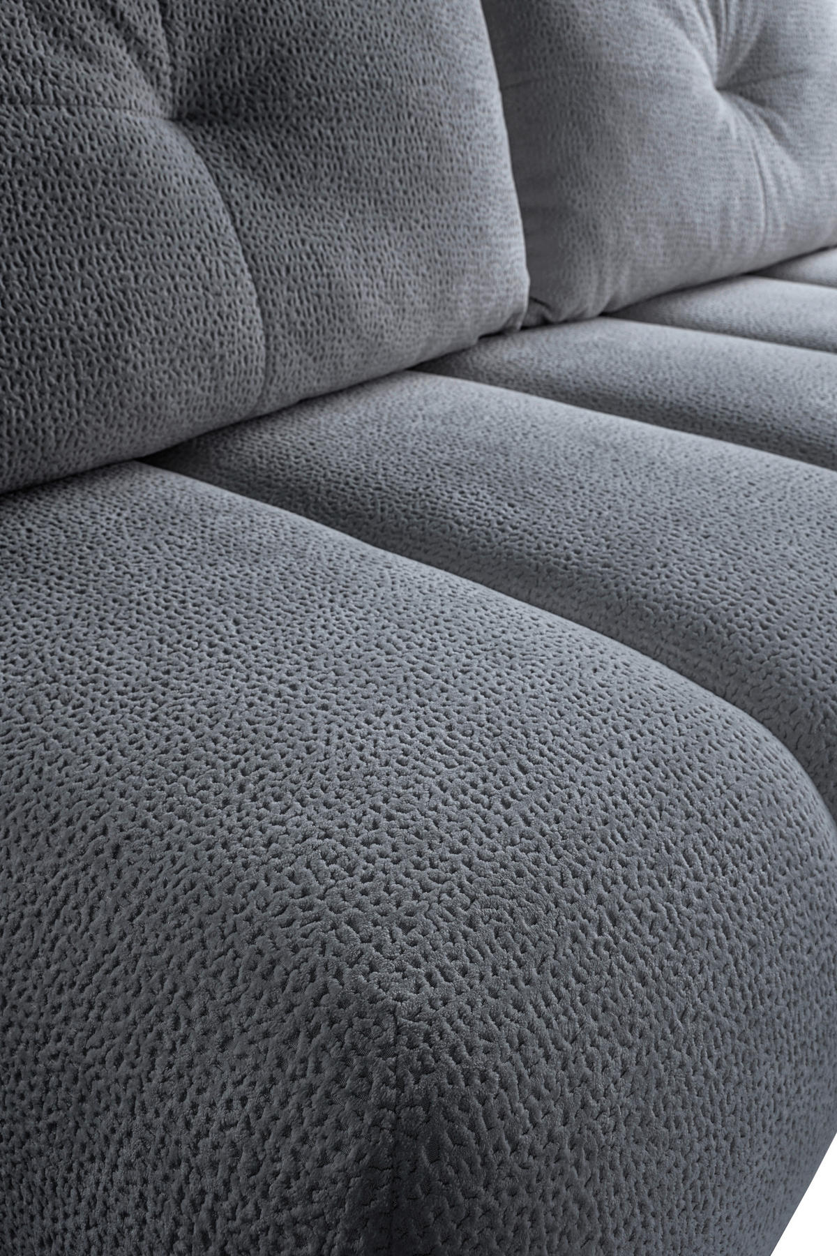 SCHLAFSOFA  mit Bettkasten erhältlich, Bettfunktion erhältlich Struktur Hellblau  - Creme/Schwarz, Design, Holz/Textil (209/100/103cm) - MID.YOU