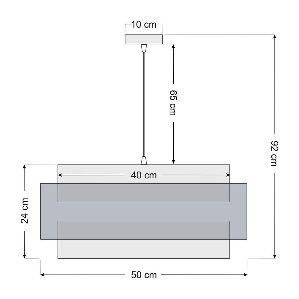 HÄNGELEUCHTE Boho Elegant 50/92 cm   - Karamell/Creme, Trend, Kunststoff/Textil (50/92cm)