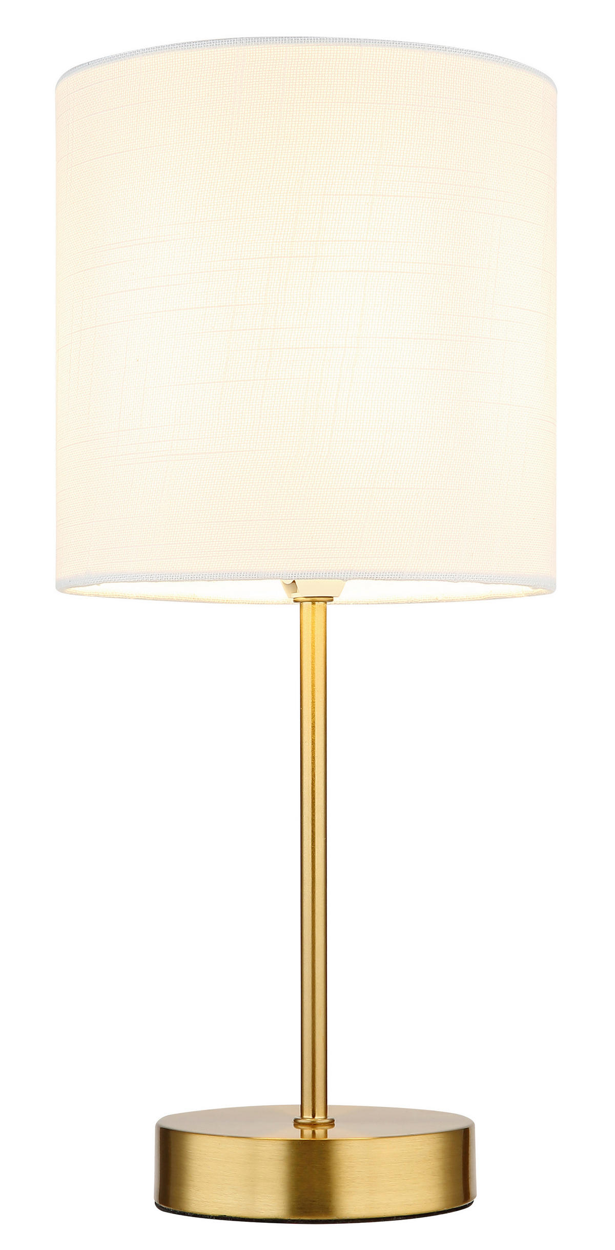 TISCHLEUCHTE Truett 17/37 cm  - Messingfarben/Schwarz, Design, Kunststoff/Textil (17/37cm) - Globo