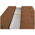 BOXSPRINGSOFA in Chenille Rostfarben  - Rostfarben/Schwarz, MODERN, Kunststoff/Textil (210/72/105cm) - Cantus