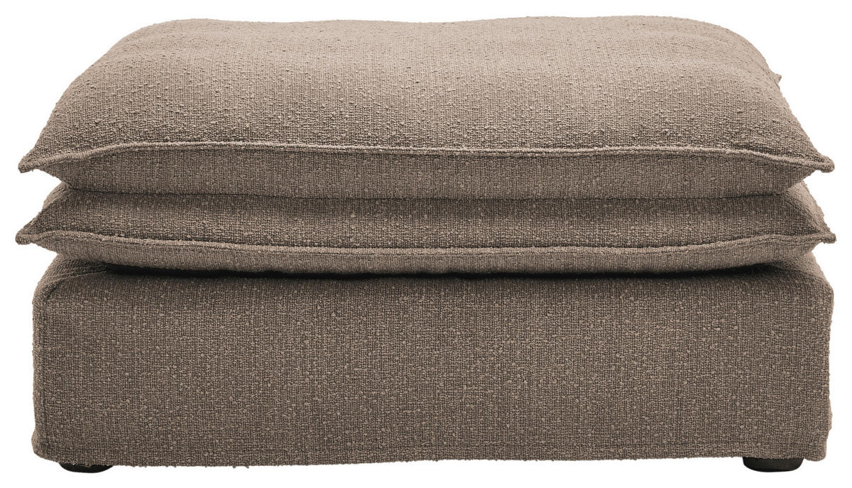 HOCKER in Textil Braun  - Schwarz/Braun, Trend, Kunststoff/Textil (90/46/105cm) - Livetastic