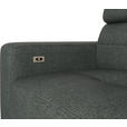 ECKSOFA Waldgrün Chenille  - Waldgrün/Schwarz, KONVENTIONELL, Textil/Metall (264/178cm) - Hom`in