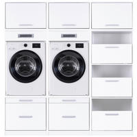 HAUSWIRTSCHAFTSRAUM 201/208/68 cm  in Weiß  - Weiß, MODERN, Holzwerkstoff (201/208/68cm) - home24