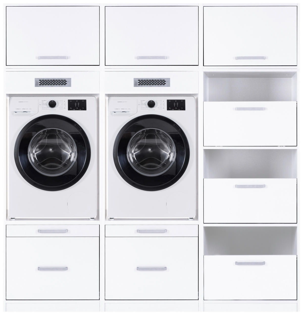 HAUSWIRTSCHAFTSRAUM 201/208/68 cm  in Weiß  - Weiß, MODERN, Holzwerkstoff (201/208/68cm) - home24