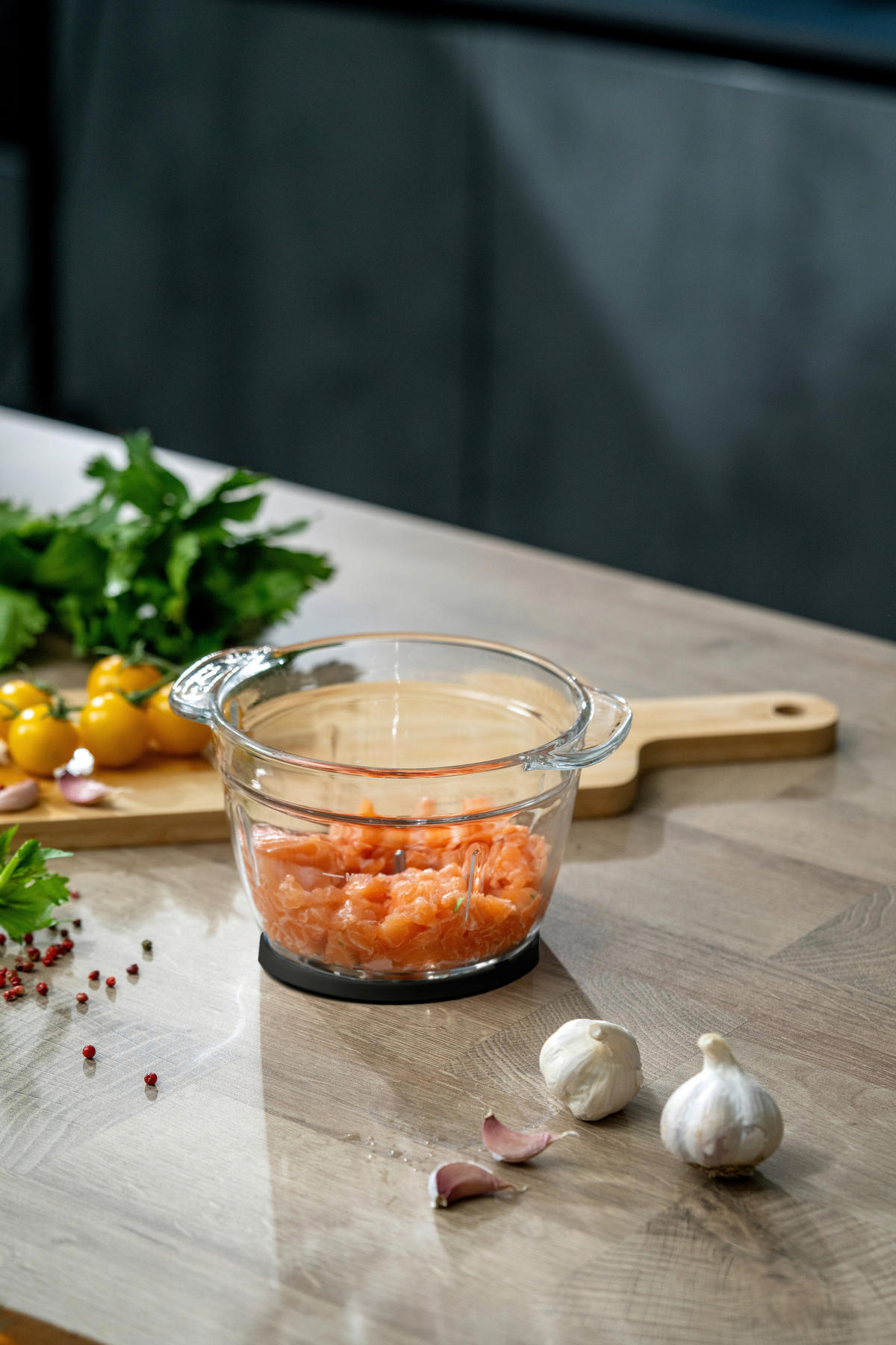 UNIVERSALZERKLEINERER Sous Chef  - Anthrazit, Basics, Glas/Kunststoff (1l) - GUZZINI