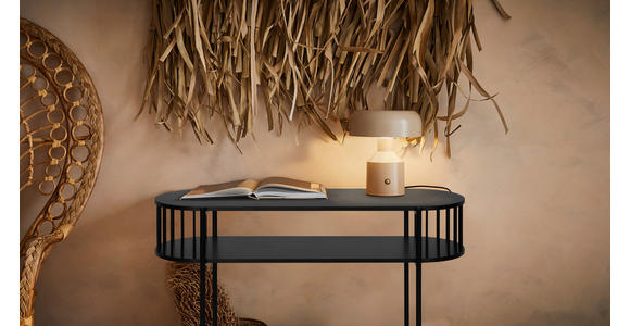 KONSOLENTISCH Schwarz  - Schwarz, Trend, Holzwerkstoff/Metall (110/39/76cm) - Xora