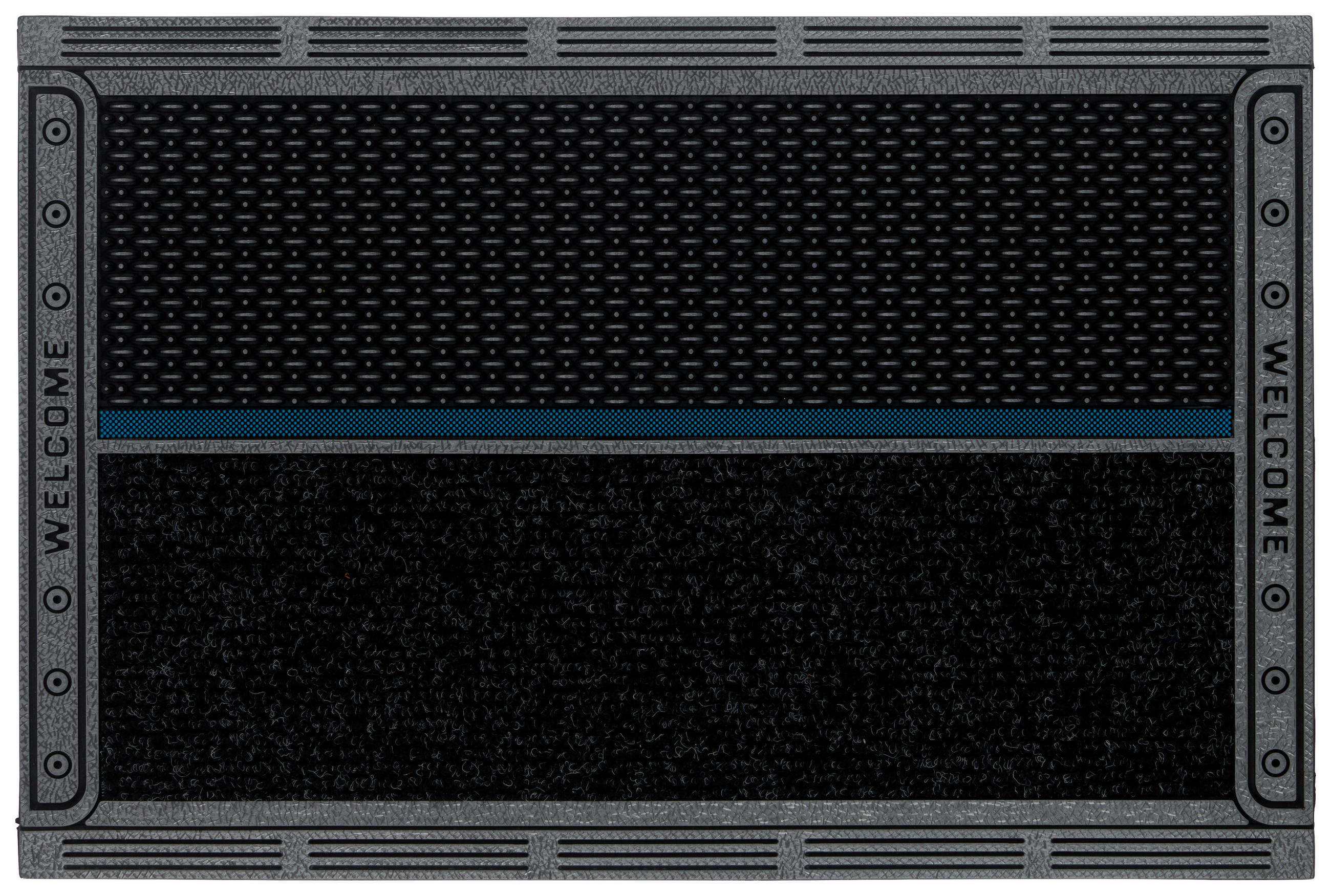 FUßMATTE 65/44 cm DualClean Rectangle  - Anthrazit, Design, Kunststoff (65/44cm) - Esposa