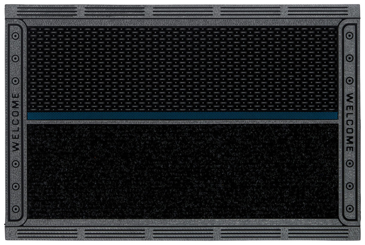 FUßMATTE 65/44 cm DualClean Rectangle  - Anthrazit, Design, Kunststoff (65/44cm) - Esposa