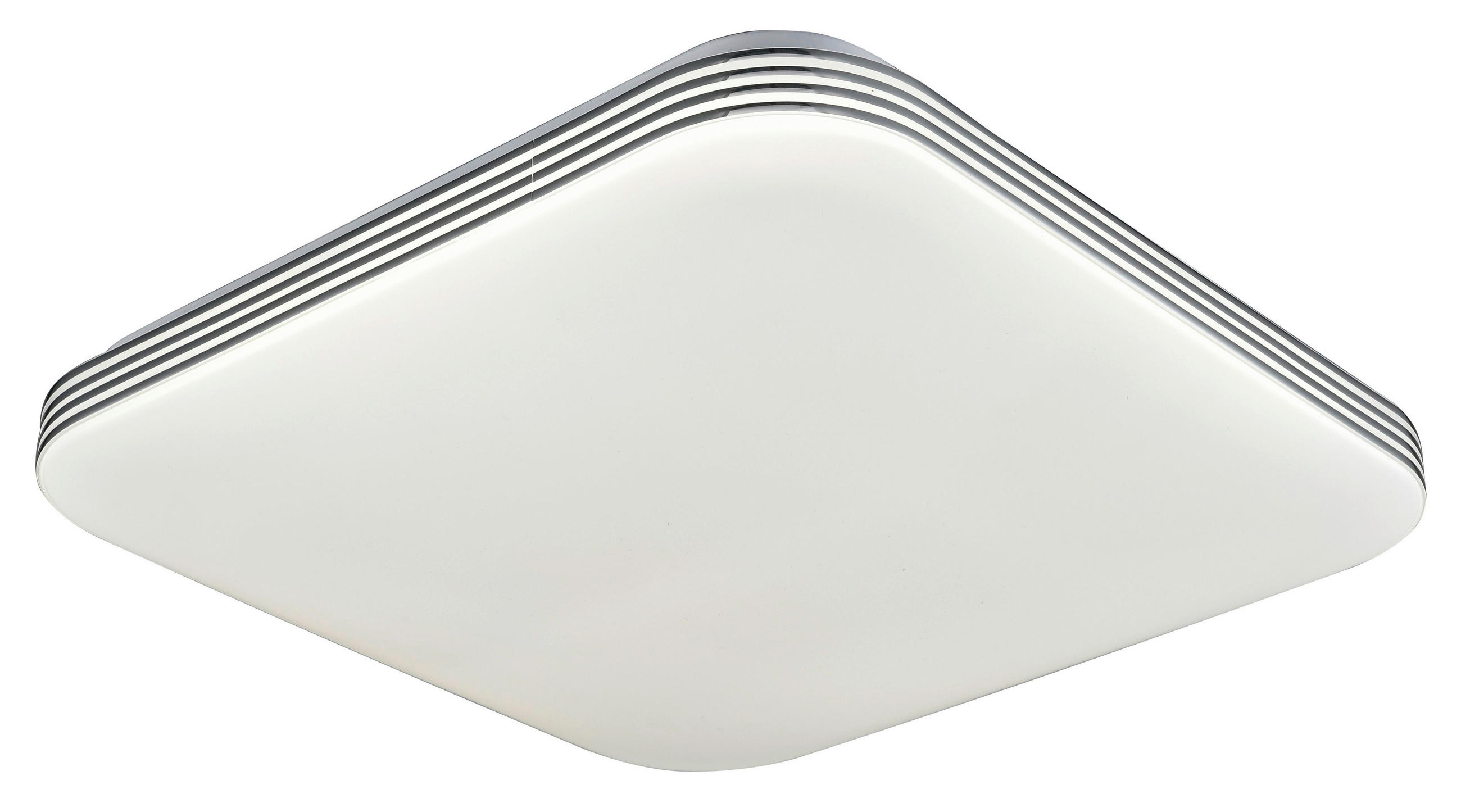 STROPNÉ LED SVIETIDLO, 34/9 cm  - biela, Basics, kov/plast (34/9cm) - Novel