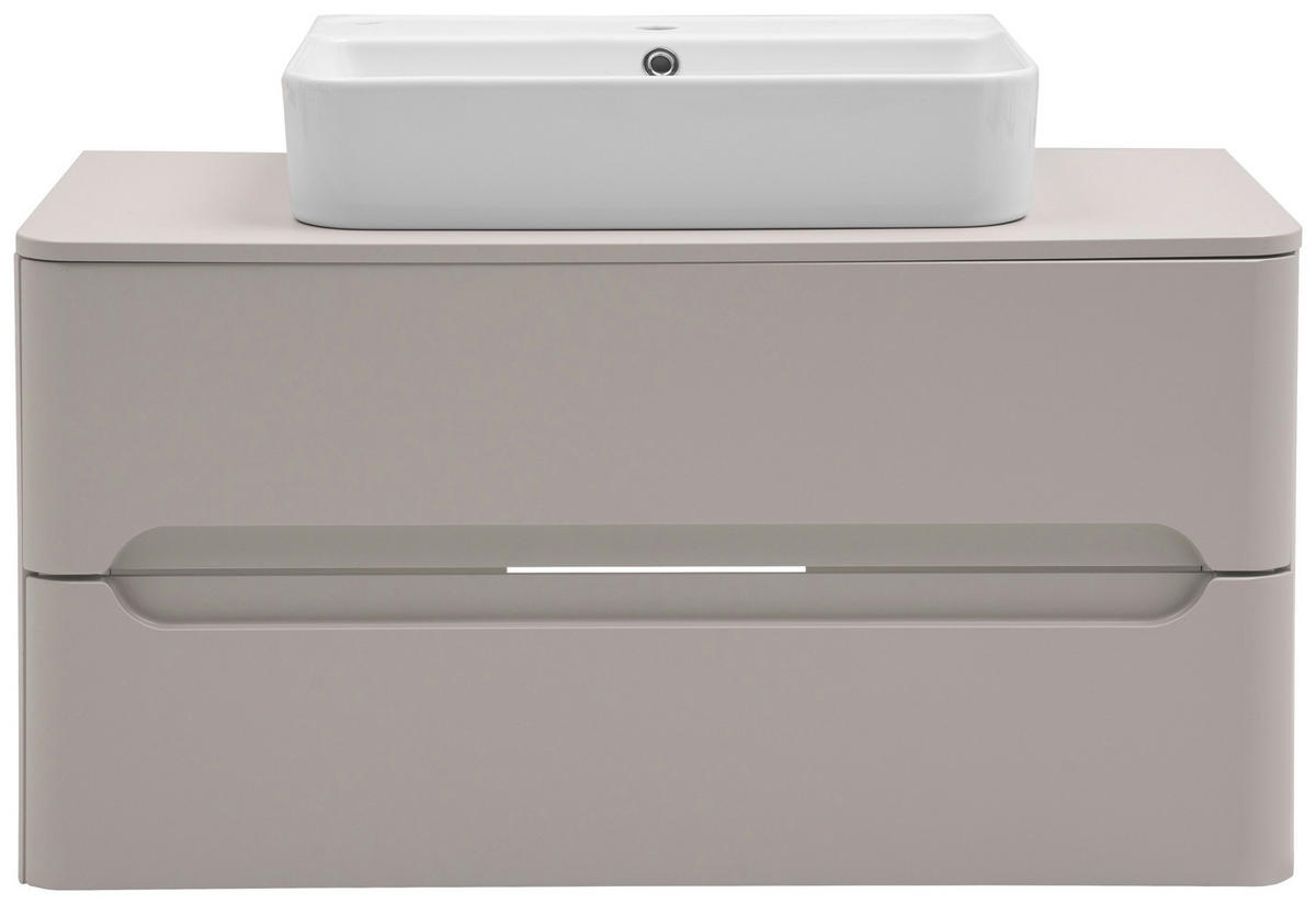 WASCHTISCHKOMBI 101 cm  - Kaschmir/Weiß, KONVENTIONELL, Keramik/Holzwerkstoff (101cm) - Xora