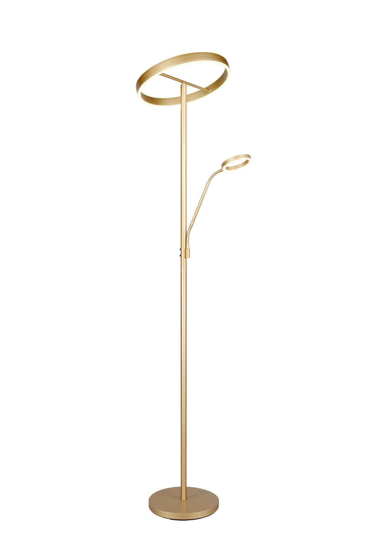 LED-STEHLEUCHTE - Goldfarben, Design, Metall (40/180cm) - Trio Leuchten