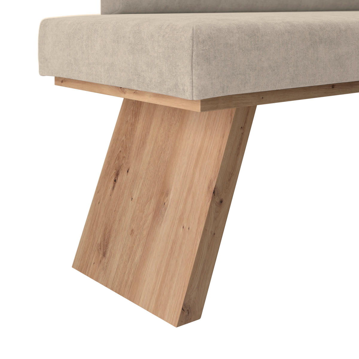 ECKBANK 185/150 cm Webstoff Beige   - Eichefarben/Beige, KONVENTIONELL, Textil (185/150cm) - Livetastic