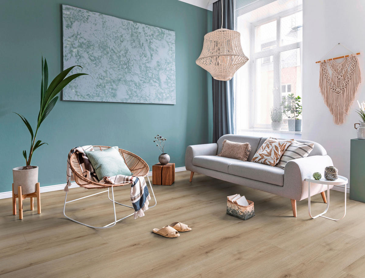 LAMINATBODEN Exquisit Plus  - Eichefarben, KONVENTIONELL, Holz (138.0/24.4/0.8cm)