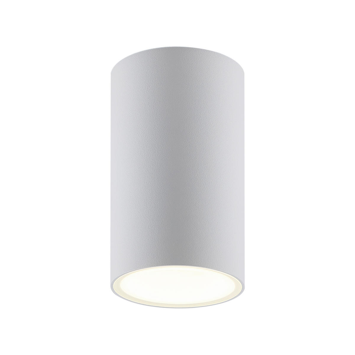 BADEZIMMER-DECKENLEUCHTE Can 6/6/10,5 cm   - Weiß, Design, Metall (6/6/10,5cm)