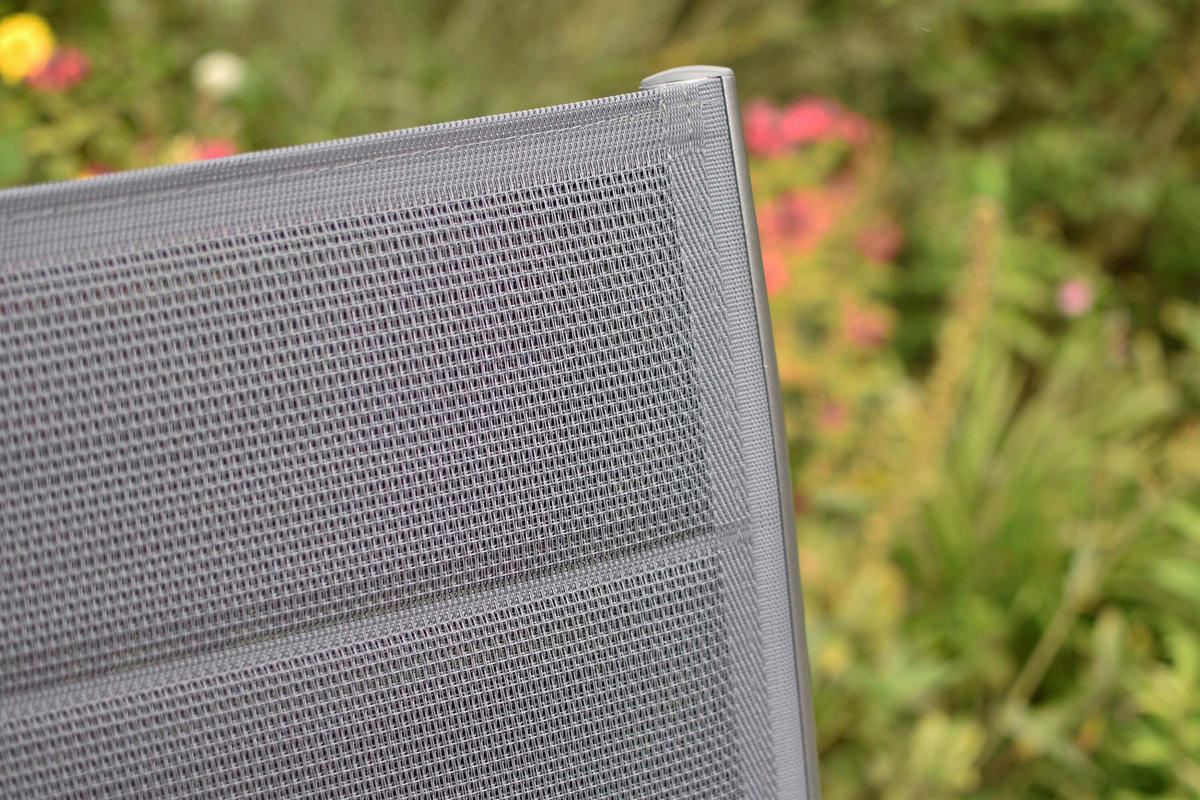 GARTENKLAPPSESSEL in Metall, Kunststoff, Textil Graphitfarben, Grau, Naturfarben  - Graphitfarben/Naturfarben, KONVENTIONELL, Kunststoff/Textil (61/83,5/53cm) - Gardenson