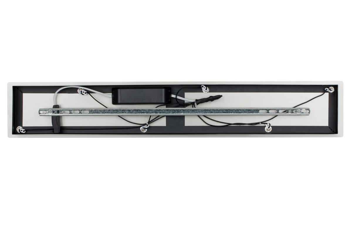 LED-HÄNGELEUCHTE Split 95,5/24/150 cm  - Klar/Chromfarben, Design, Glas/Kunststoff (95,5/24/150cm) - Dieter Knoll