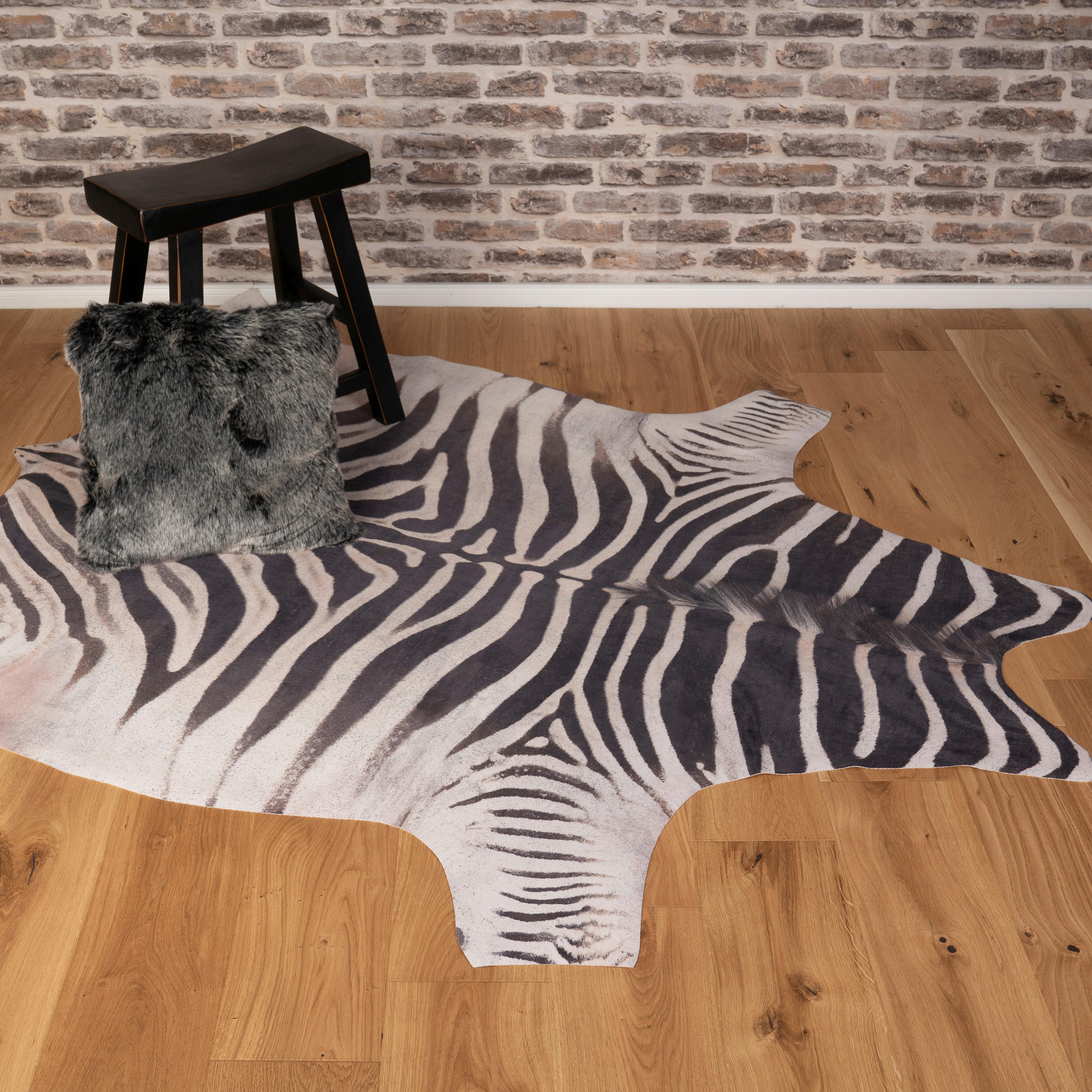 RINDERFELL 155/190 cm My Toledo  - Weiss/Schwarz, Design, Textil (155/190cm) - Novel