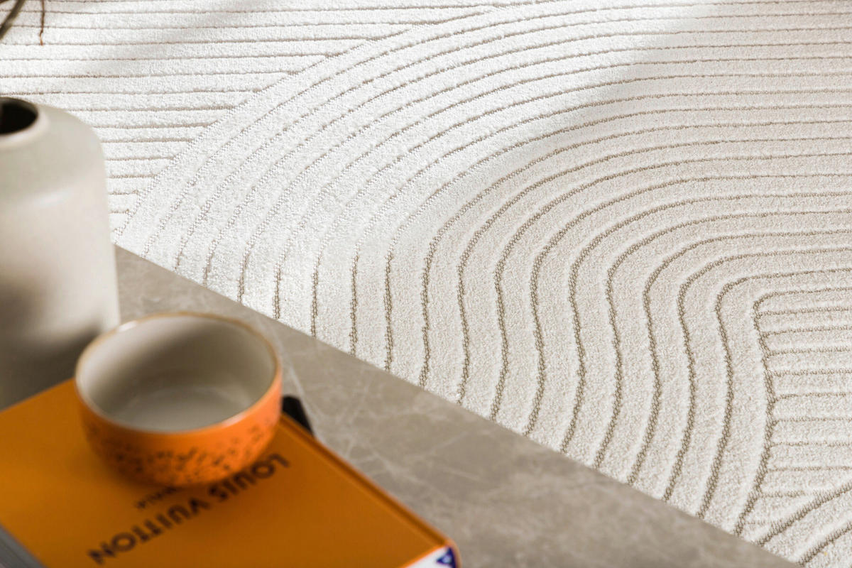 TEPPICH Weiß  - Weiß, MODERN, Textil (340/240/2,4cm) - Livetastic