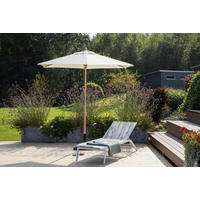 SONNENSCHIRM  250/232 cm  - Weiß, KONVENTIONELL (250/232cm) - Gardenson