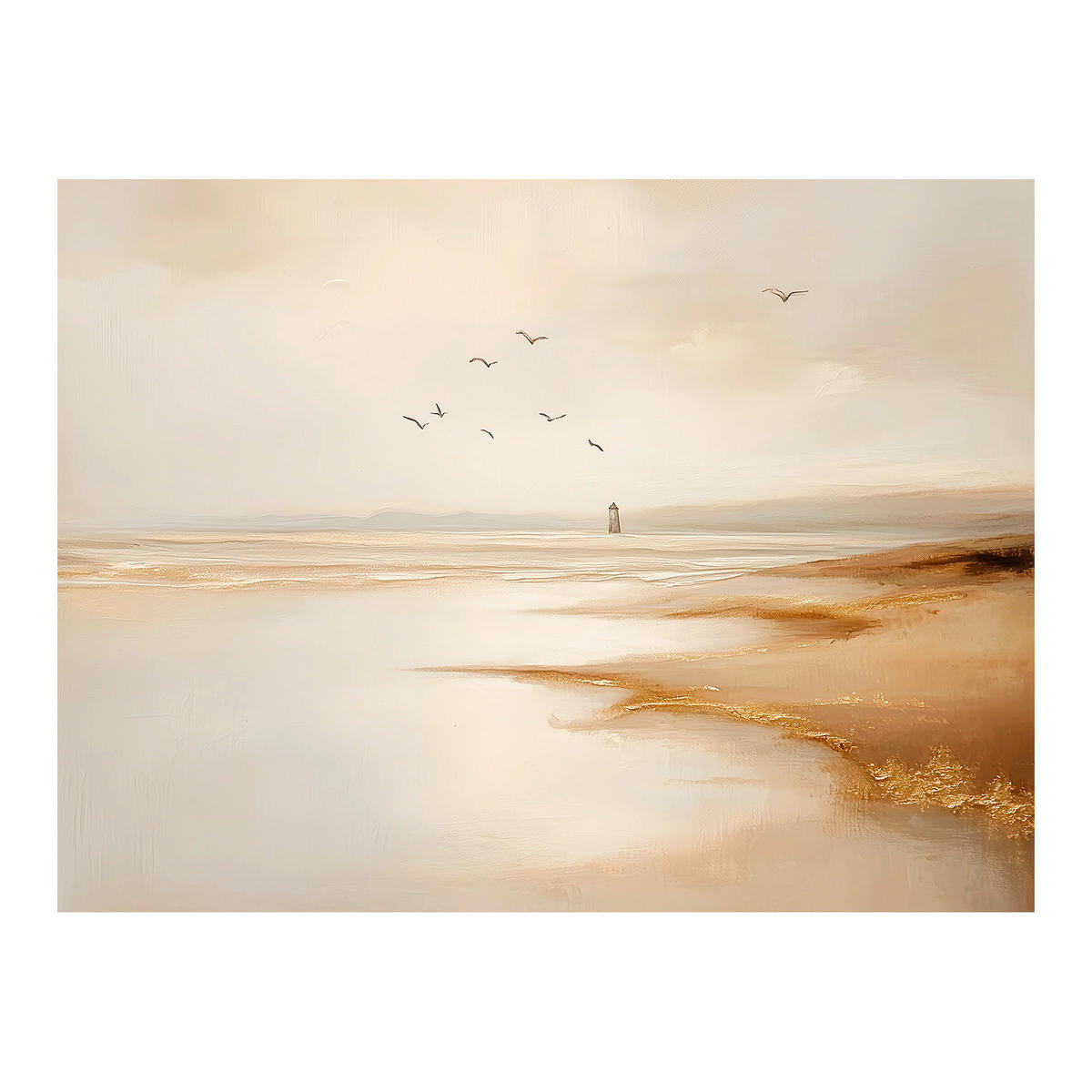 LEINWANDBILD Landschaft & Natur 70/100 cm  - Beige, Basics, Holz/Textil (70/100cm)