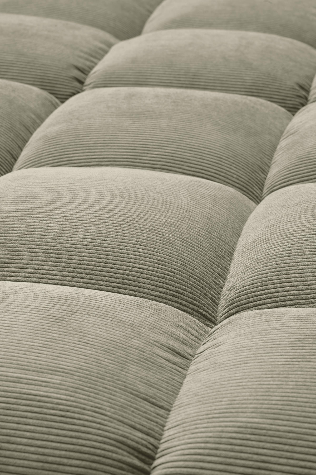 ECKSOFA Ottomane links, Eckteil  Sandfarben Feincord  - Sandfarben/Schwarz, Design, Holz/Textil (215/288cm) - Pure Home Lifestyle