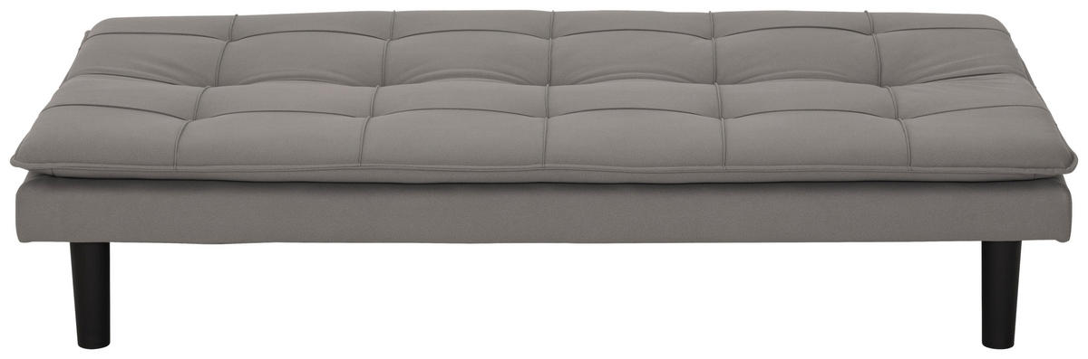 SCHLAFSOFA in Textil Grau  - Schwarz/Grau, Basics, Kunststoff/Textil (180/79/91cm) - P & B