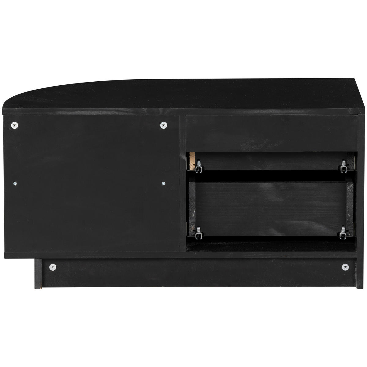 LOWBOARD Finca  in 78/40/40 cm  - Schwarz, Design, Holz (78/40/40cm) - Livetastic