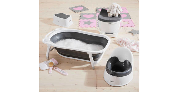 TOILETTENTRAINER BASIC GREY  - Weiß/Grau, Basics, Kunststoff (41cm) - My Baby Lou