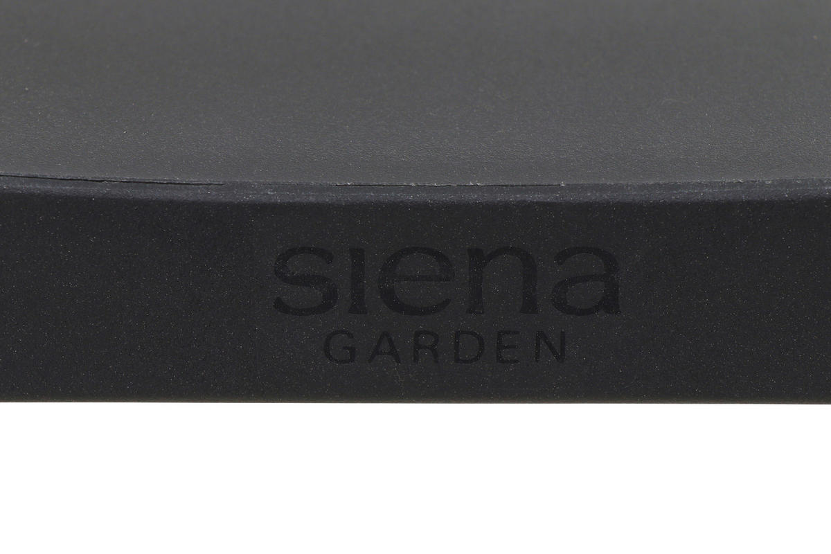 GARTENGARNITUR 3-teilig Stahl  - Anthrazit, Basics, Kunststoff/Metall (80/80/80cm) - Siena Garden