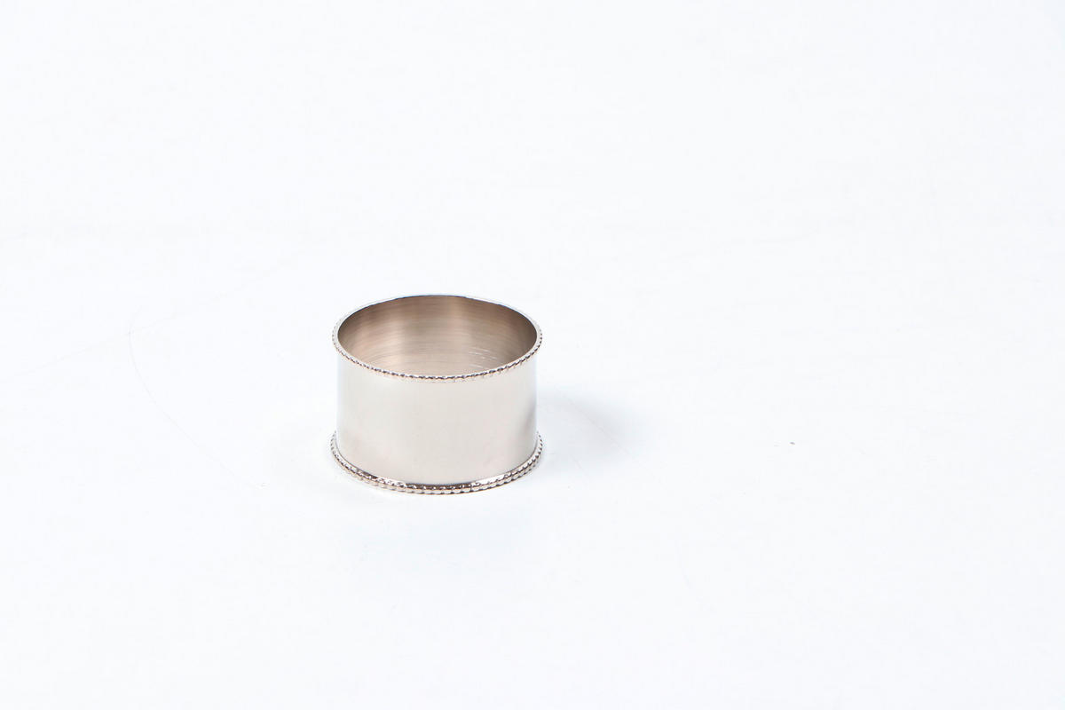 KRÚŽOK NA OBRÚSKY - niklová, Design, kov (4,5/3cm) - Ambia Home