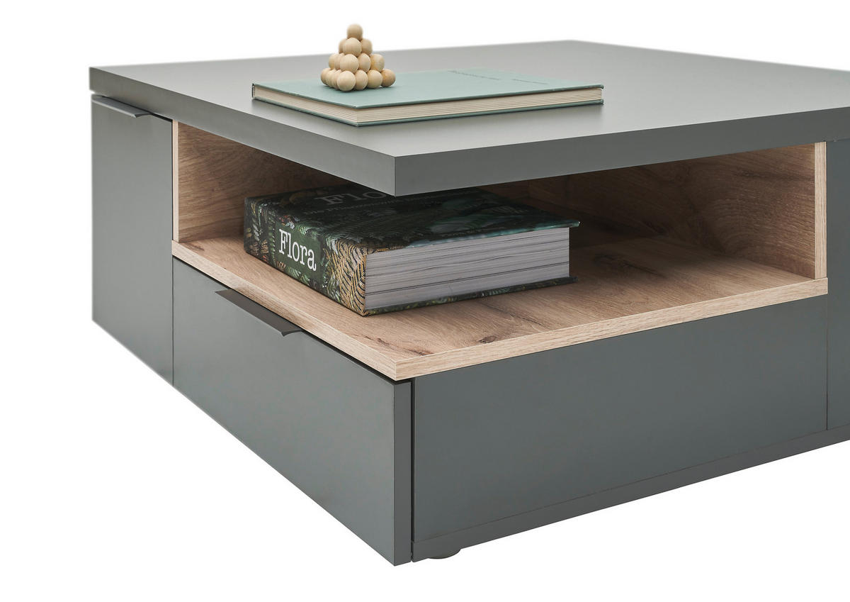 COUCHTISCH in Holzwerkstoff  - Grau, Design, Holzwerkstoff (80/35/80cm) - MID.YOU