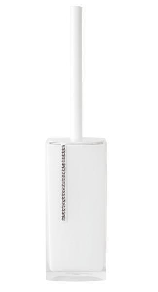 Garnitură De Perie Pentru Wc in plastic  plastic   - alb, Basics, plastic (8,1/36,5/8cm) - Sadena