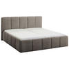 POLSTERBETT 180/200 cm  in Anthrazit  - Anthrazit/Schwarz, Design, Holz/Textil (180/200cm) - Xora