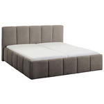 POLSTERBETT 180/200 cm  in Anthrazit  - Anthrazit/Schwarz, Design, Holz/Textil (180/200cm) - Xora