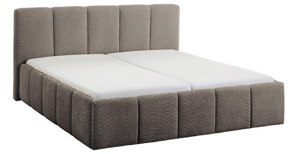 POLSTERBETT 180/200 cm in Anthrazit - Anthrazit/Schwarz, Design, Holz/Textil (180/200cm) - Xora