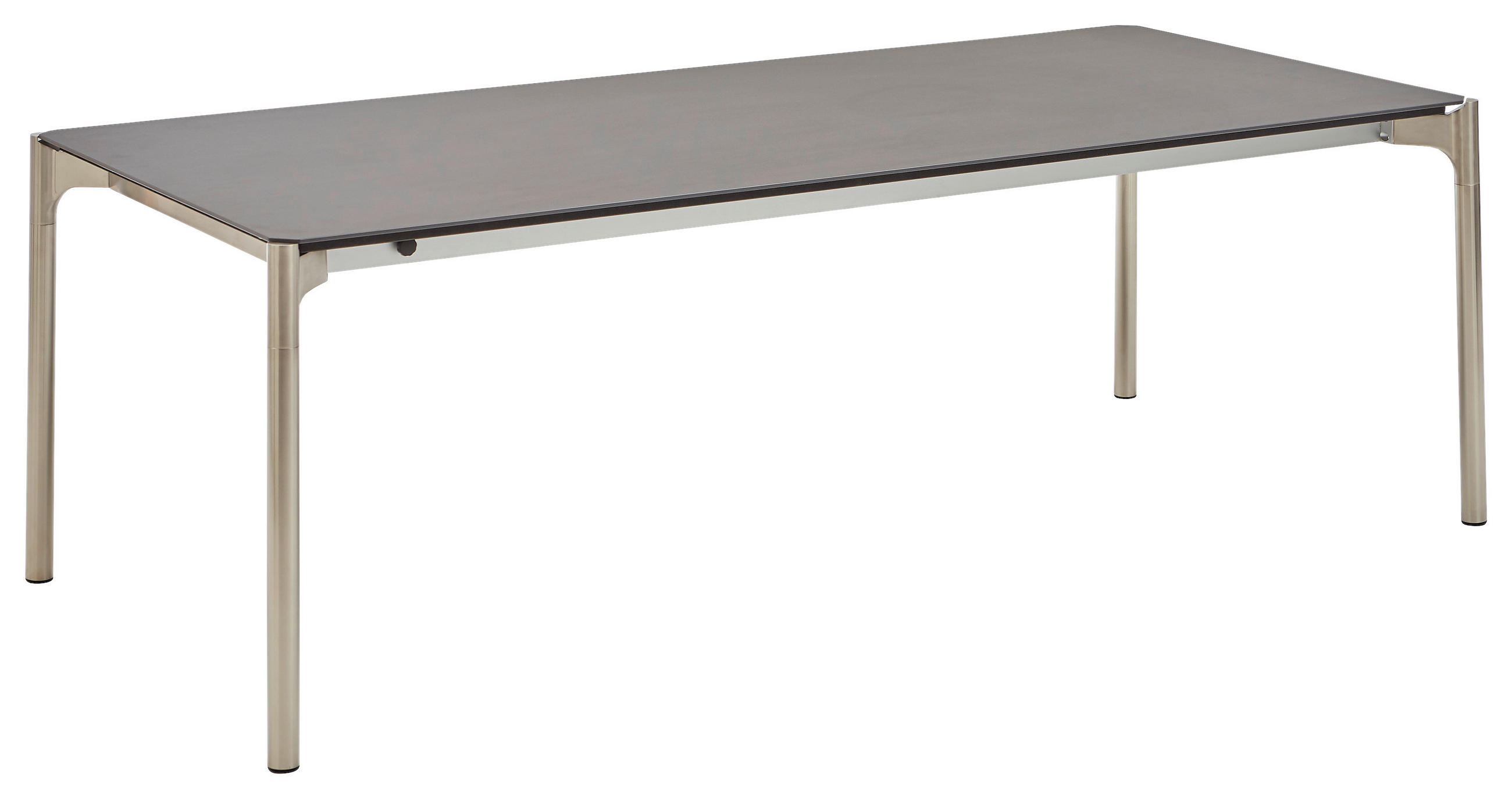 ESSTISCH 190/100/75 cm  Metall, Keramik In verschiedenen Grössen erhältlich rechteckig Anthrazit, Edelstahlfarben  - Edelstahlfarben/Anthrazit, Design, Keramik/Metall (190/100/75cm) - Venjakob