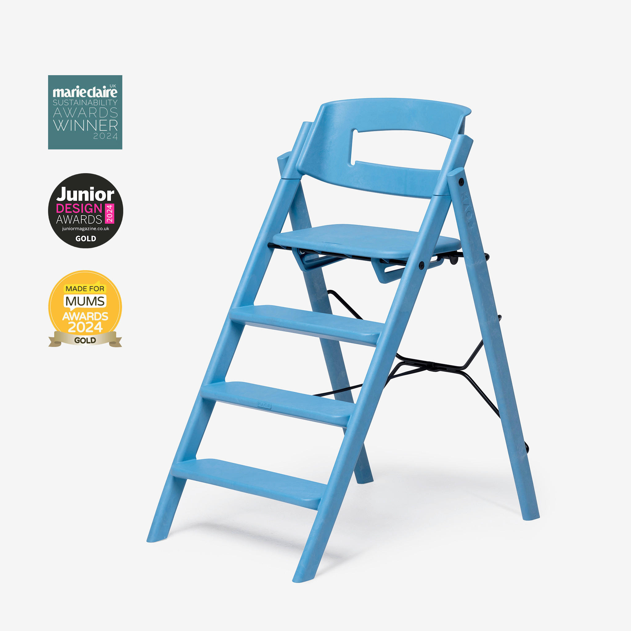 HRANILICA  KAOS Klapp High Chair  - plava, Osnovno, plastika (45,5/60/81cm)