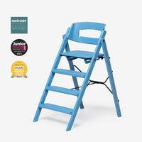 STOLČEK ZA HRANJENJE  KAOS Klapp High Chair    45,5/60/81 cm       modra  - modra, Basics, umetna masa (45,5/60/81cm)