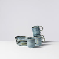 TASSENSET TIEFER SEE 8-teilig  - Blau/Grün, Basics, Keramik - Gipfelstück