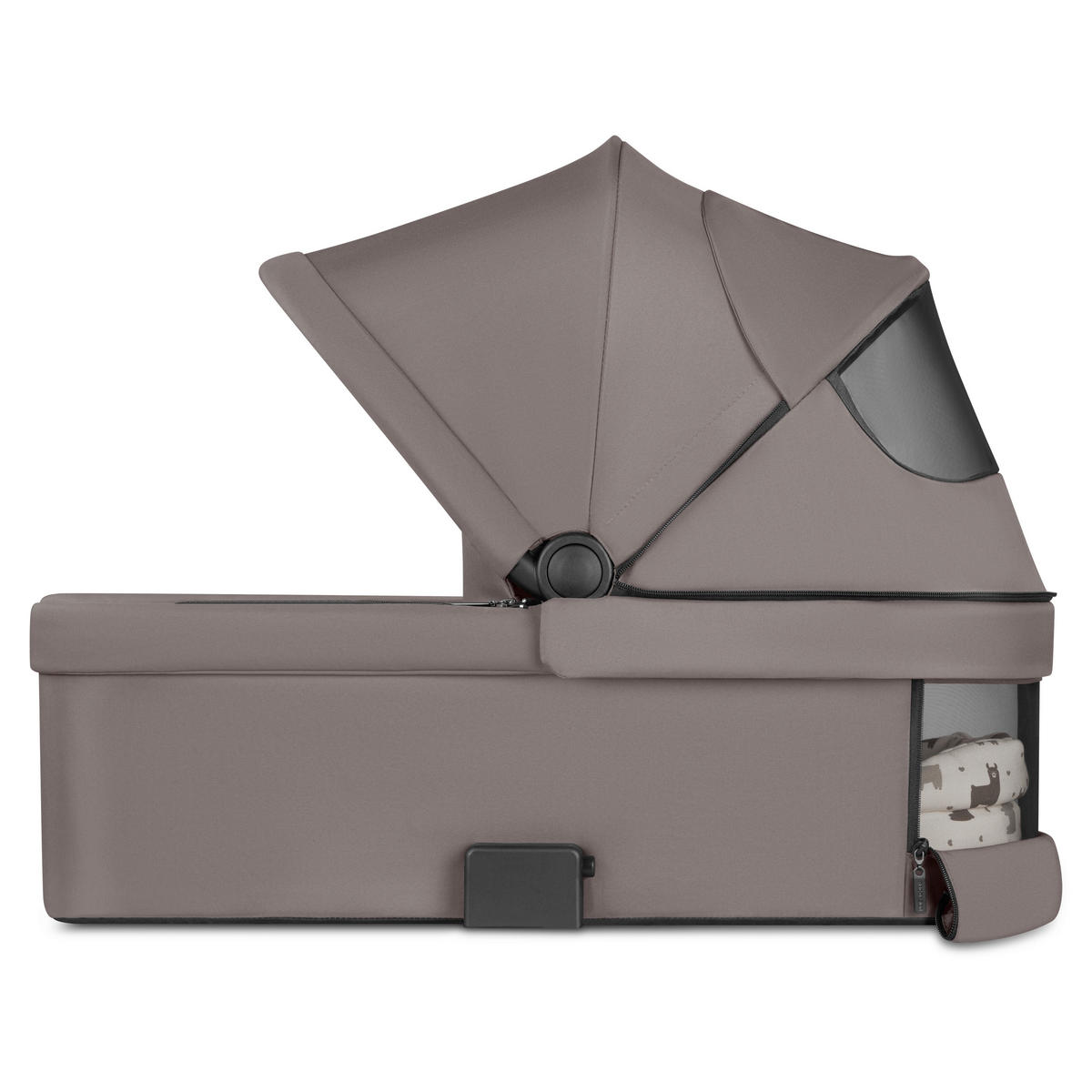 KINDERWAGENSET Salsa 5 Air Starter Set  - Graubraun/Schwarz, Basics, Textil/Metall (95.5/63/107,5cm) - ABC Design