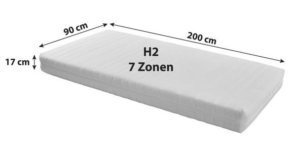 Kaltschaummatratze Lisi 90x200cm H2 - Weiß, KONVENTIONELL, Textil (90/200cm) - Primatex