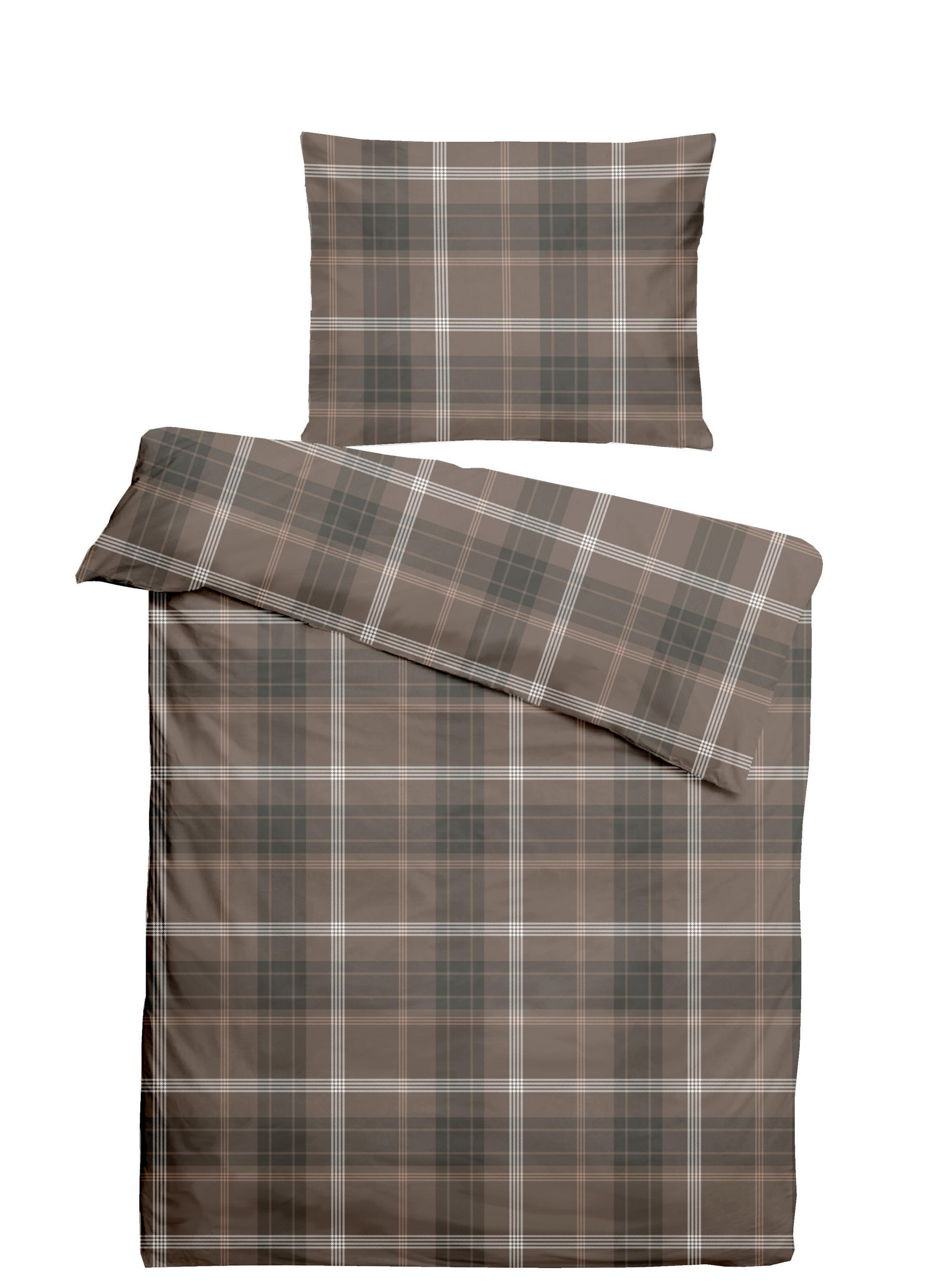 BETTWÄSCHE Herbst/Winter Kollektion 2025 Flanell 140/200 cm  - Mokka, Basics, Textil (140/200cm)