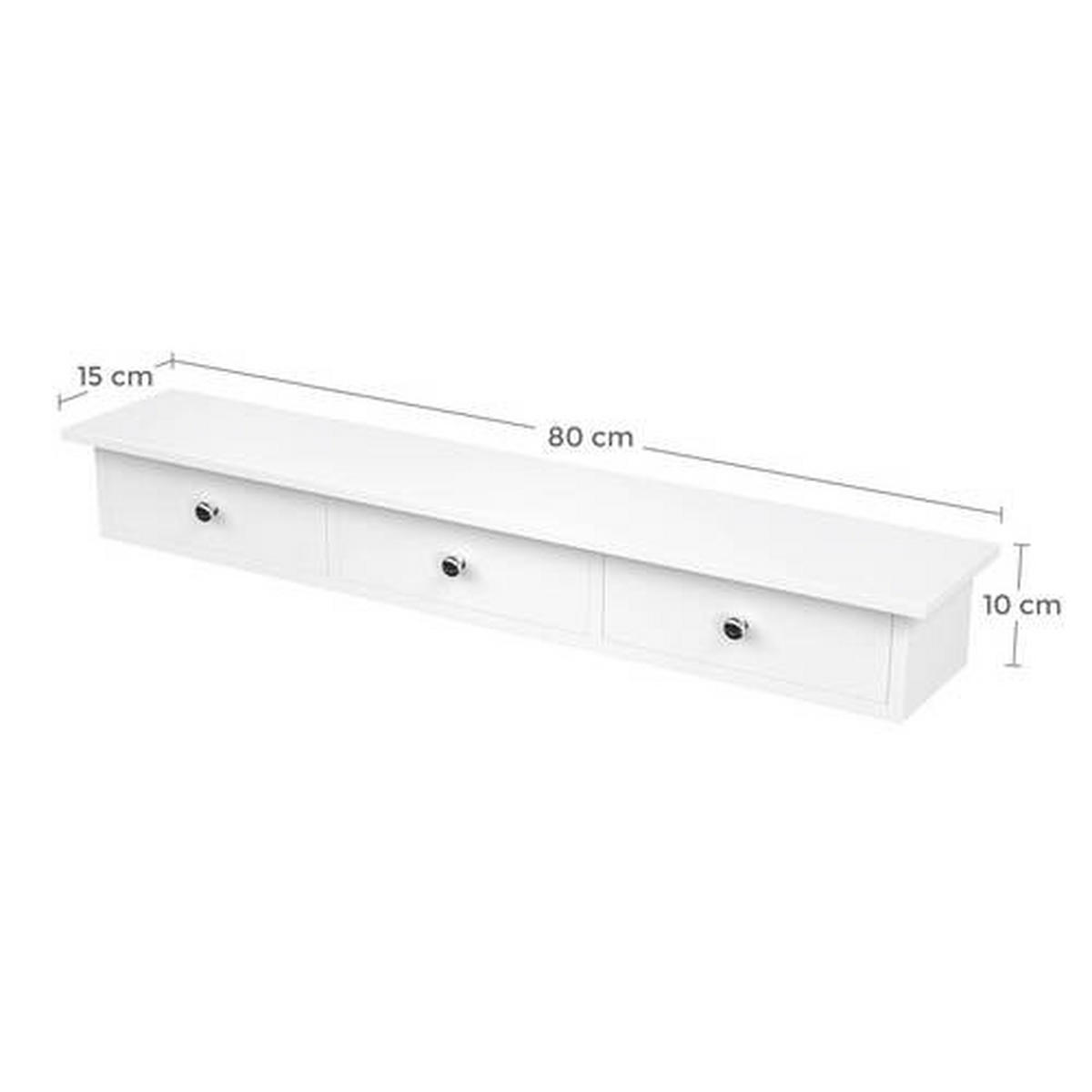 WANDREGAL Weiß  - Weiß, Basics, Holzwerkstoff (80/10/15cm) - Boxxx