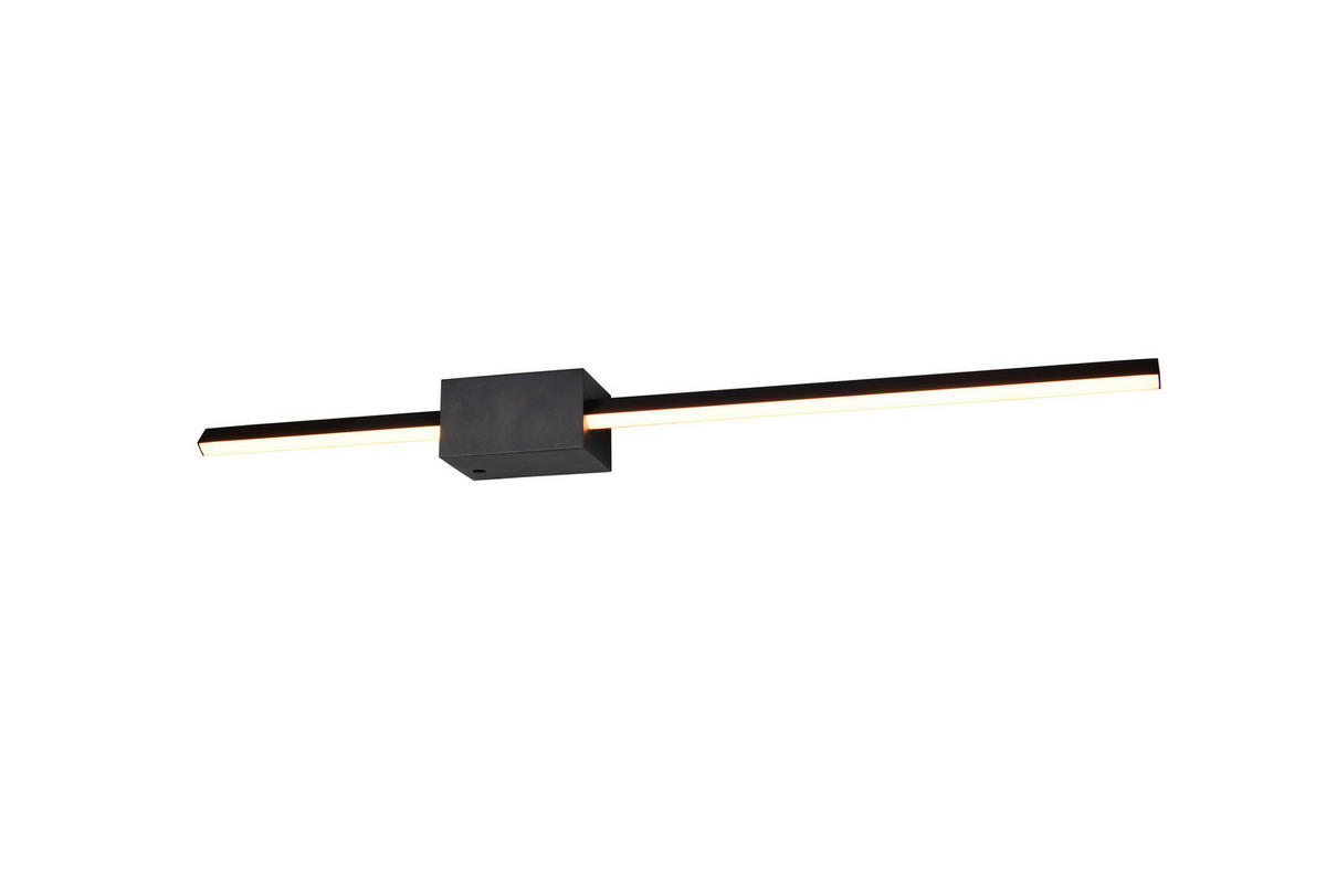 LED-WANDLEUCHTE Cassino 70,5/8,5/6 cm  - Schwarz/Weiß, Design, Kunststoff/Metall (70,5/8,5/6cm) - Trio Leuchten