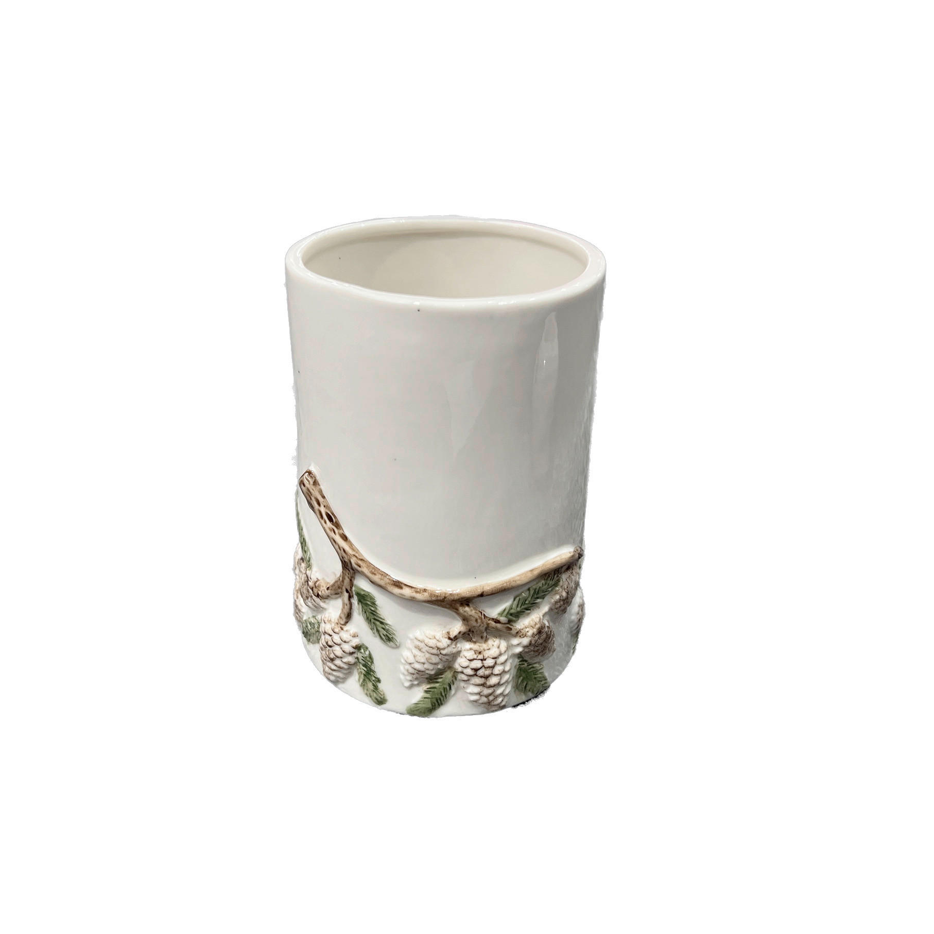 VASE 13.3 cm  - Weiß, LIFESTYLE, Keramik (9,6/13,3cm) - X-Mas