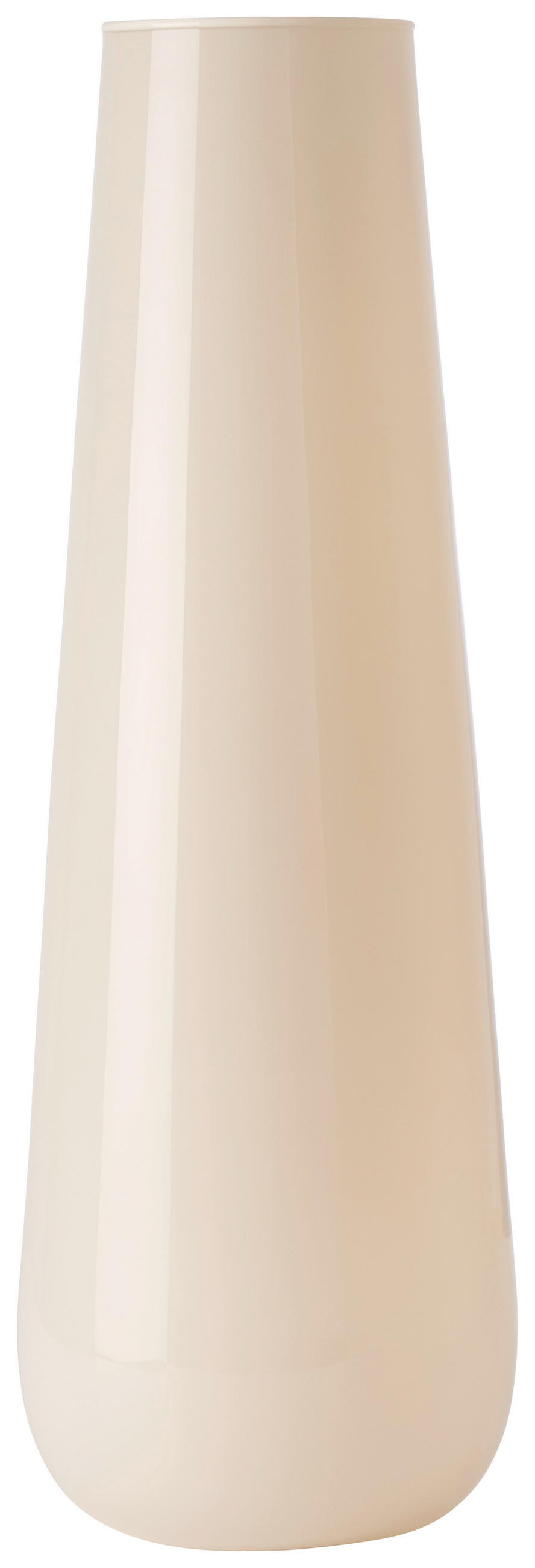 VÁZA, sklo, 60 cm - béžová, Basics, sklo (21/60cm) - Ambia Home