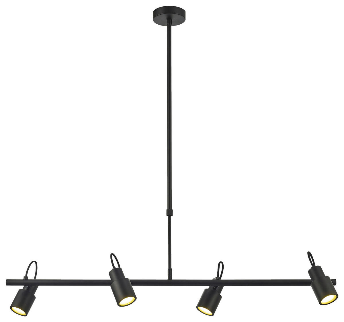VISEČA SVETILKA  Maxim 95/20/75-130 cm           GU10 - črna, Basics, kovina (95/20/75-130cm)