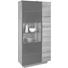 VITRINE Wildeiche Braun, Eichefarben - Eichefarben/Braun, Design, Glas/Holz (96/201,6/42,5cm) - VOGLAUER